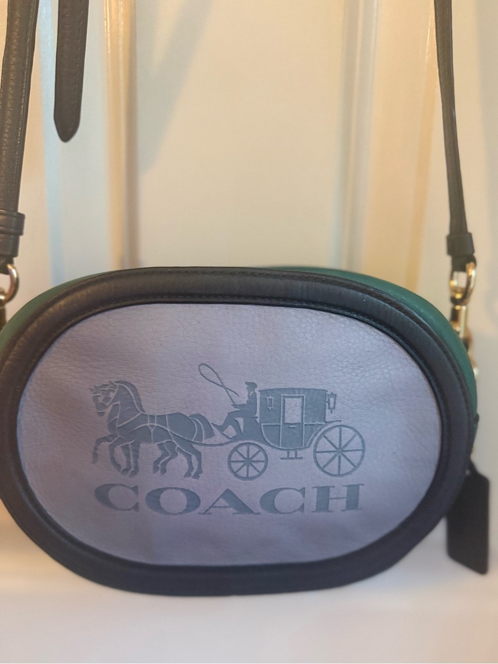 Coach Horse and Carriage. Leather Camera Cross Body Bag